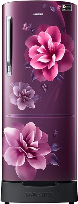 Samsung Single Door 183 Litres 5 Star Refrigerator Camellia Purple RR20D2825CR/NL