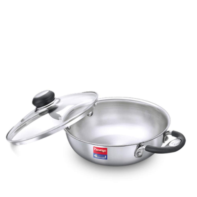 Prestige -Tri Ply Splendor Kadai  (Stainless Steel, Silver)