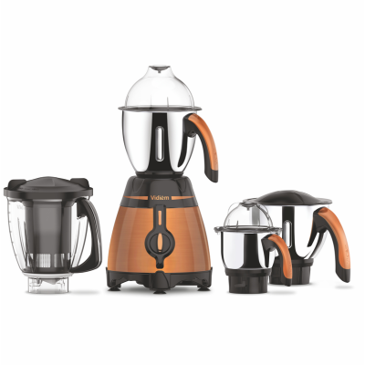 Vidiem Metallica Bronze|Mixer Grinder 1000 Watt with 3 Jars & 1 Juicer