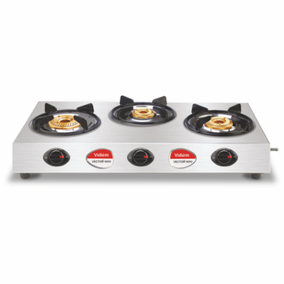 VIDEIM VECTOR NERO - 3 & 2 Burner Gas Stove