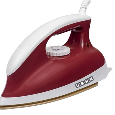 USHA Goliath Heavy Weight 1200-Watt Dry Iron,(Red)