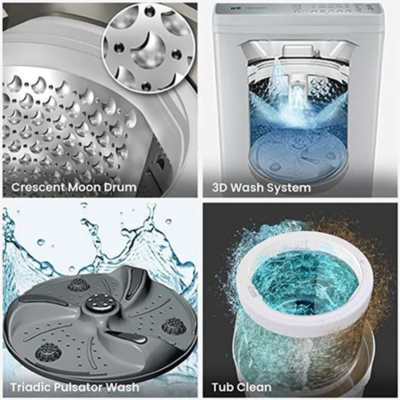 IFB 6.5 Kg 5 Star Fully-Automatic Top Loading Washing Machine Aqua, Light Grey,