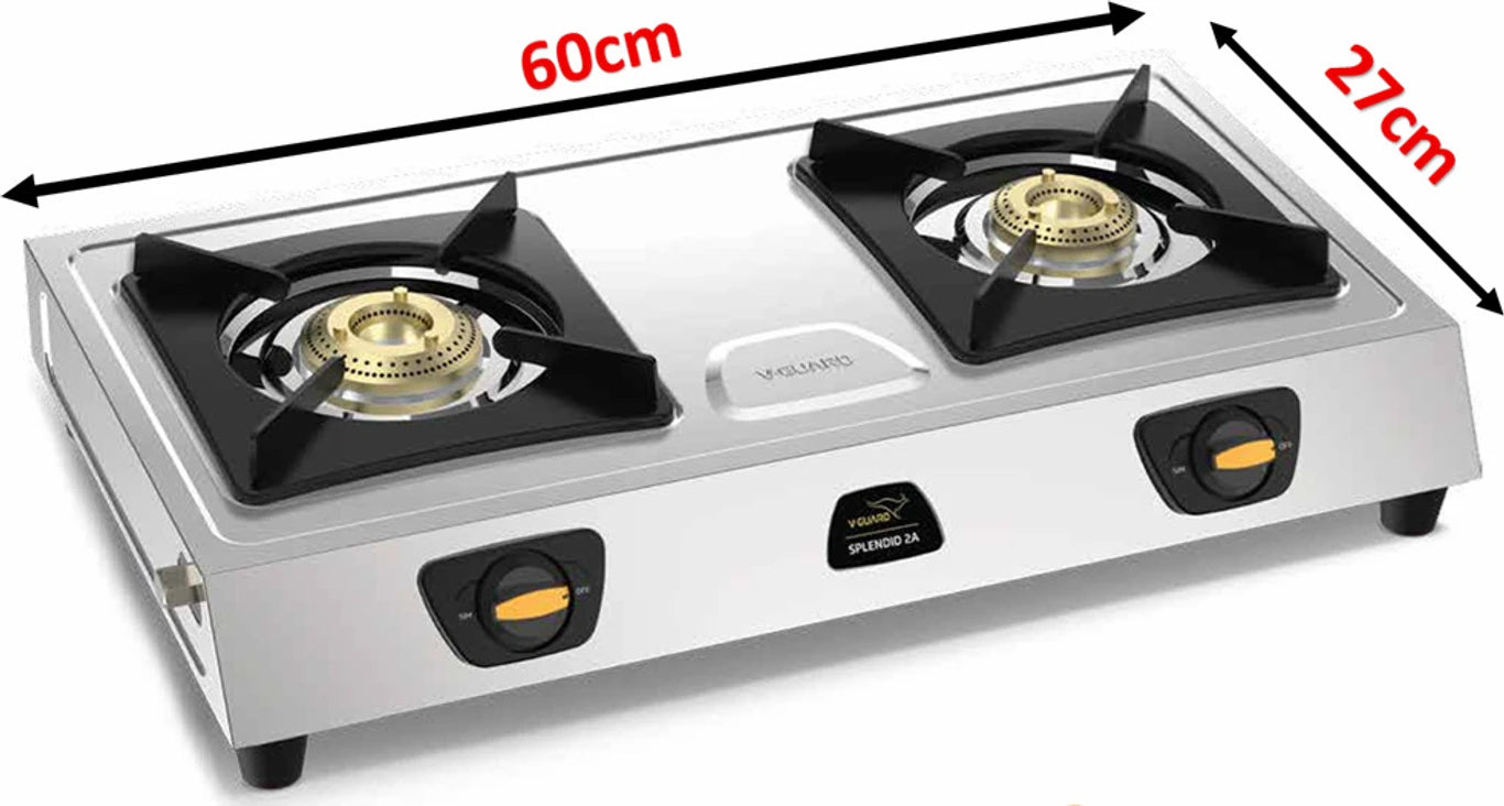 V-Guard Splendid 2A 2 Burner Gas Stove
