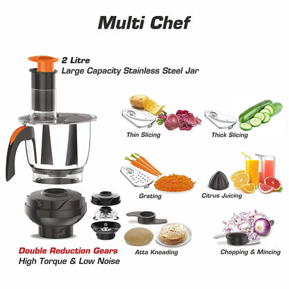 Vidiem Eva ADC 750W Mixer Grinder (4 Jars)