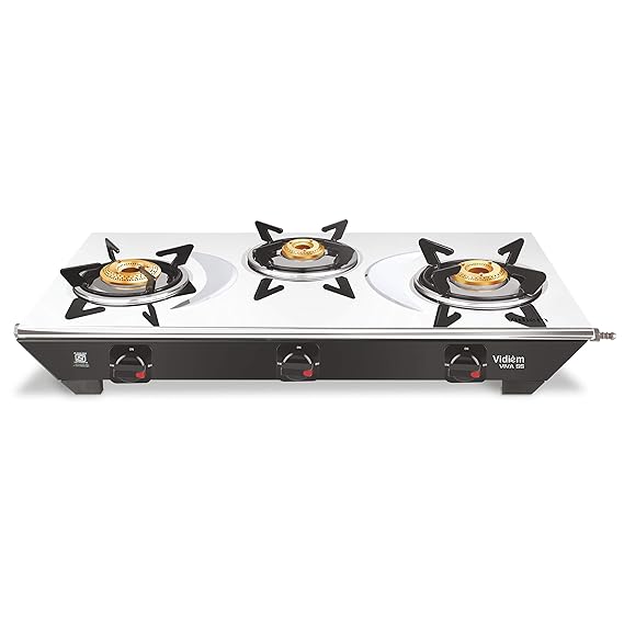 Vidiem Frameless 3 Burner Gas Stove
