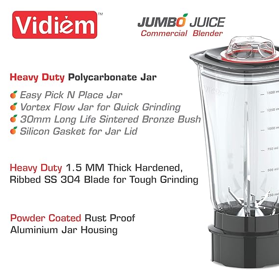 Vidiem Jumbo Juicer 1000W (1 Jar)