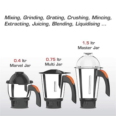 Vidiem V Star Evo 750W Mixer Grinder (3 Jars)