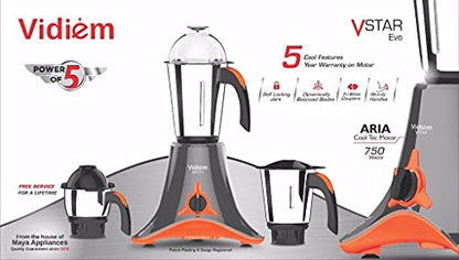 Vidiem V Star Evo 750W Mixer Grinder (3 Jars)
