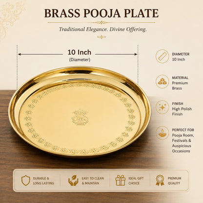 Brass Pooja Plate