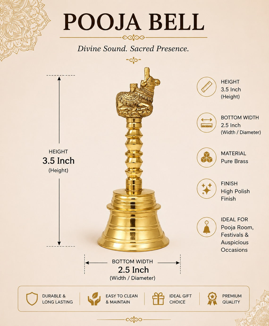 Brass Pooja Bell