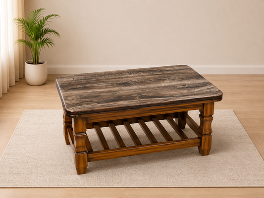 35 × 21 Wooden Teapoy Table