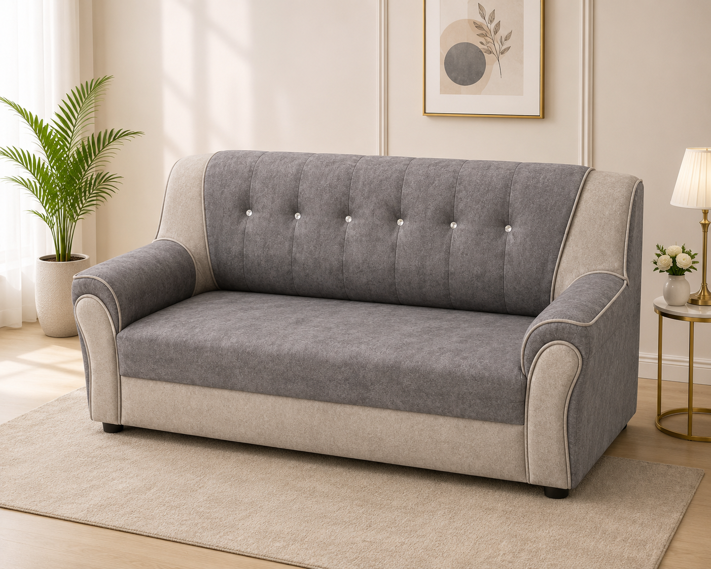 PU 3-Seater Sofa