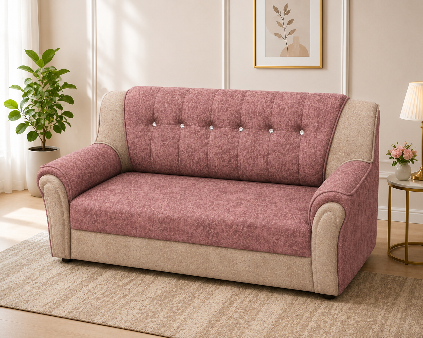 PU 3-Seater Sofa