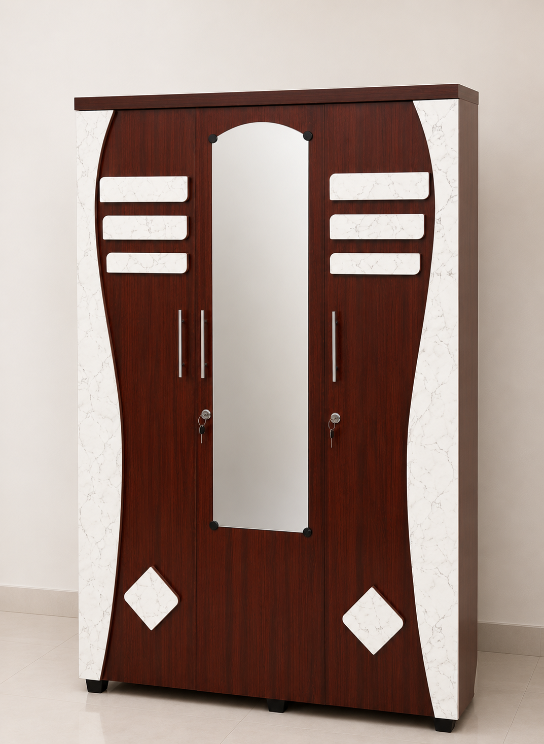 Compressed Wood Cupboard 3 Door