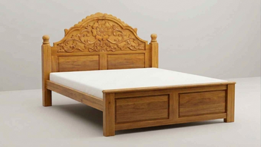 Premium Carved Teak Wood Cot