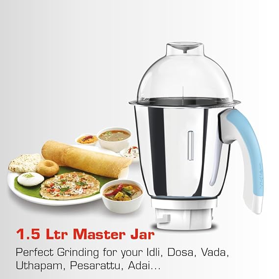 Vidiem Eva Super Blue 750W 4-Jar Mixer Grinder
