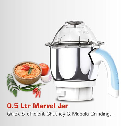 Vidiem Eva Super Blue 750W 4-Jar Mixer Grinder